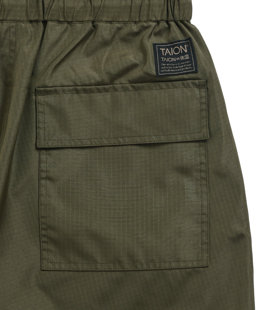 Taion Non-Down Military Reversible Short Black