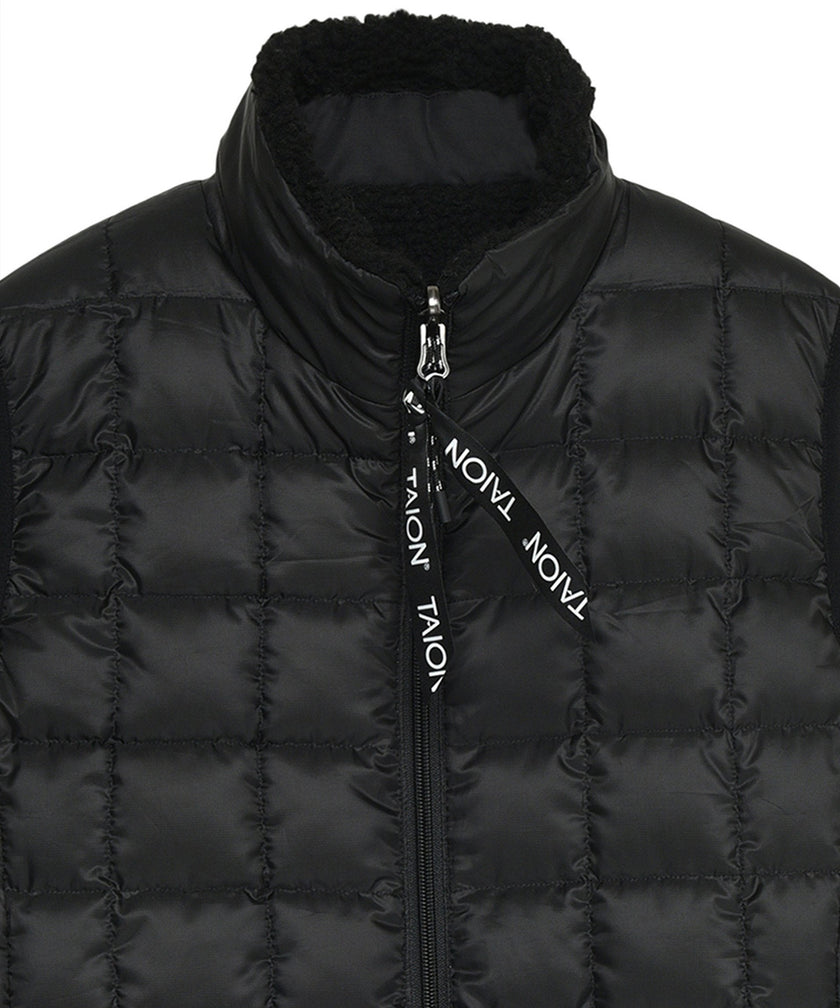 Taion Unisex Reversible Fleece Down Jacket