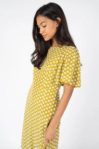 Traffic People Rene Dress Chartreuse