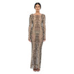 The Esoteric World Neci Maxi Dress Tiger Ballpen Nude