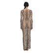 The Esoteric World Neci Maxi Dress Tiger Ballpen Nude