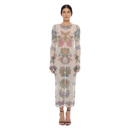 The Esoteric World Neci Maxi Dress Crayon Digital