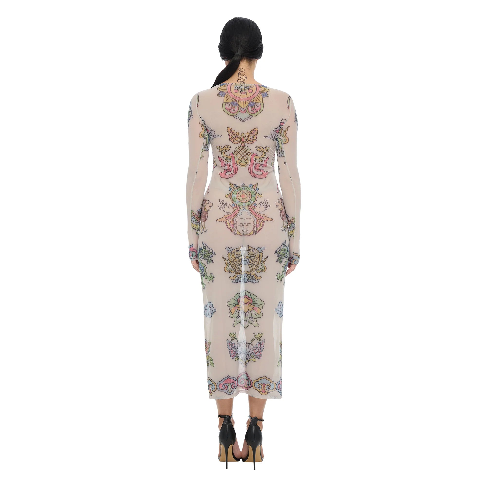 The Esoteric World Neci Maxi Dress Crayon Digital