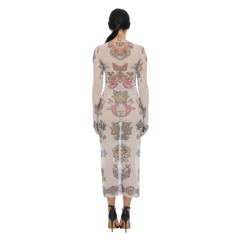 The Esoteric World Neci Maxi Dress Crayon Digital