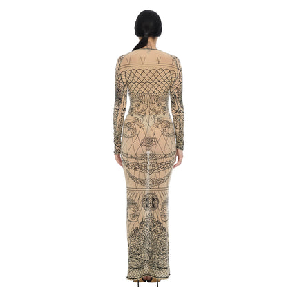 The Esoteric World Long Sleeve Slip Dress Khmer