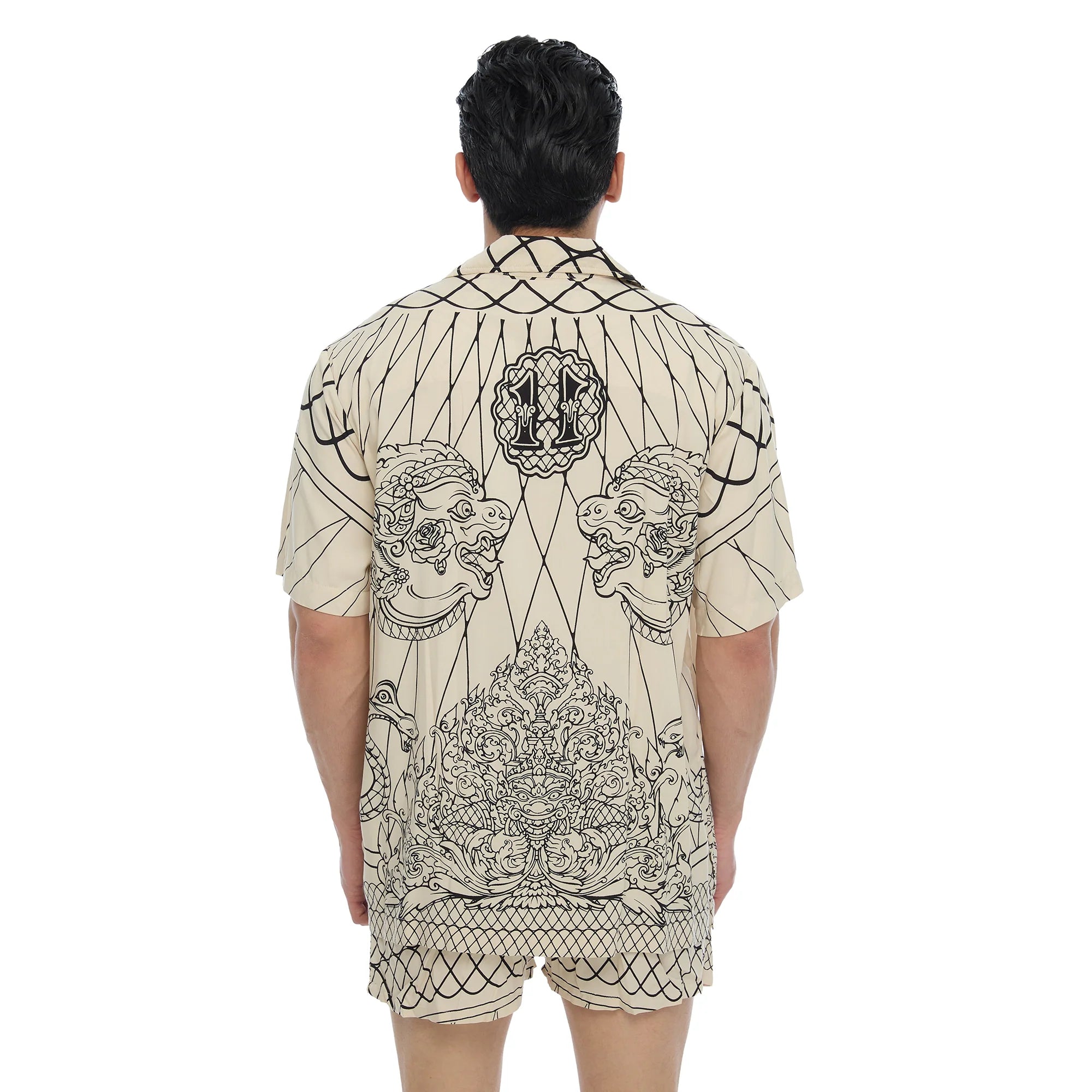 The Esoteric World Khmer Shirt Beige/Black
