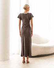 Load image into Gallery viewer, White Closet TF9423 Midi Dress Warm Grey
