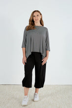 Load image into Gallery viewer, Tirelli 3/4 Swing Tee Charcoal/ White Stripe
