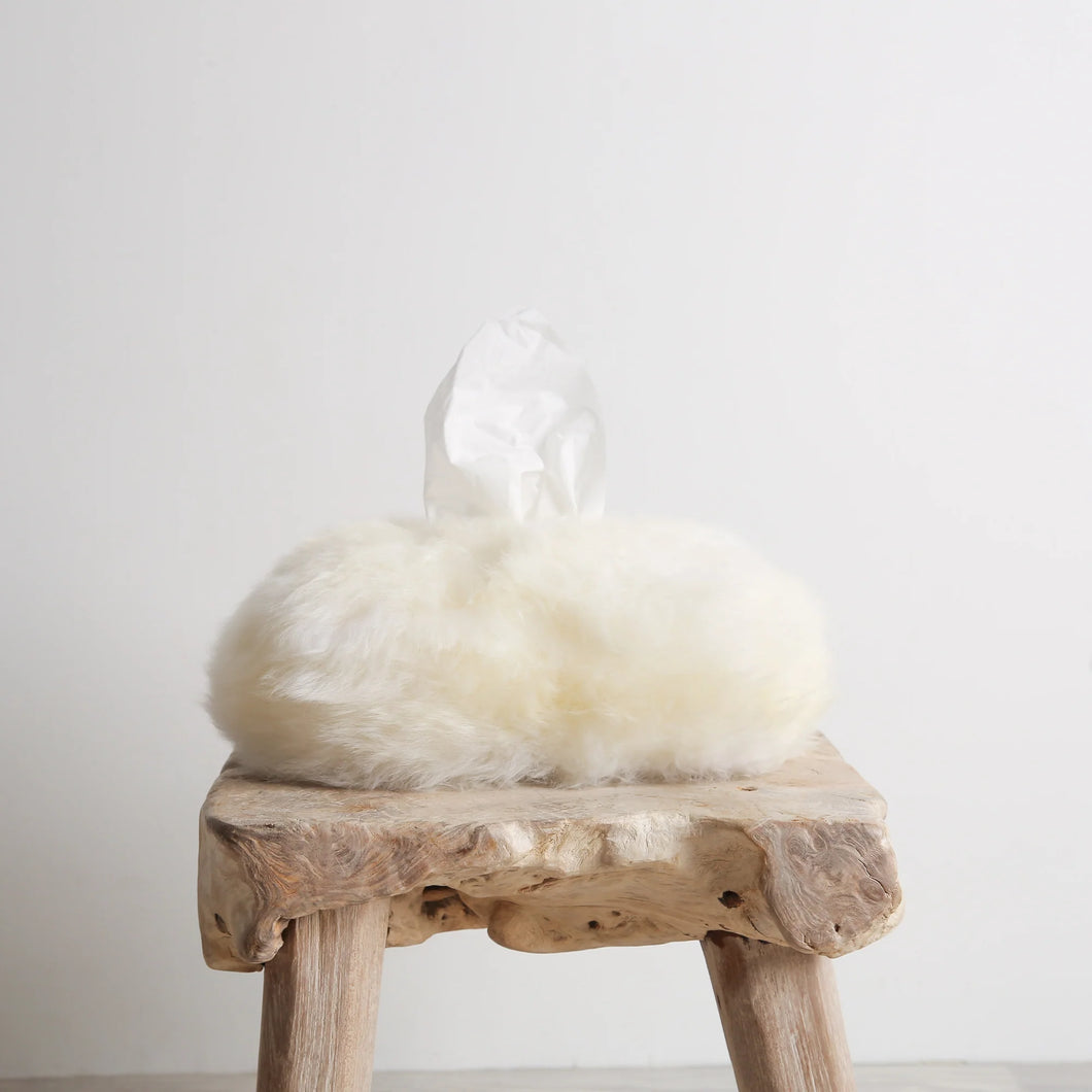 Auskin Sheepskin Long Wool Tissue Cover Plain