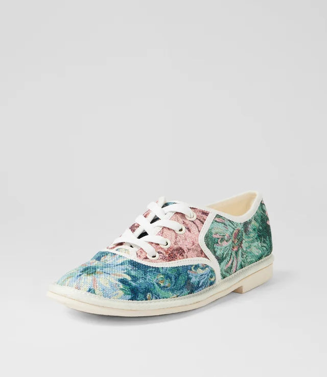 Top End Lottes Sneaker Sky Floral Fabric
