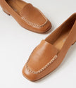 Top End Pansha Dark Tan/ Natural Leather Flats