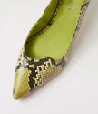 Top End Vini Slingback Kitten Heels Citrus Snake Leather