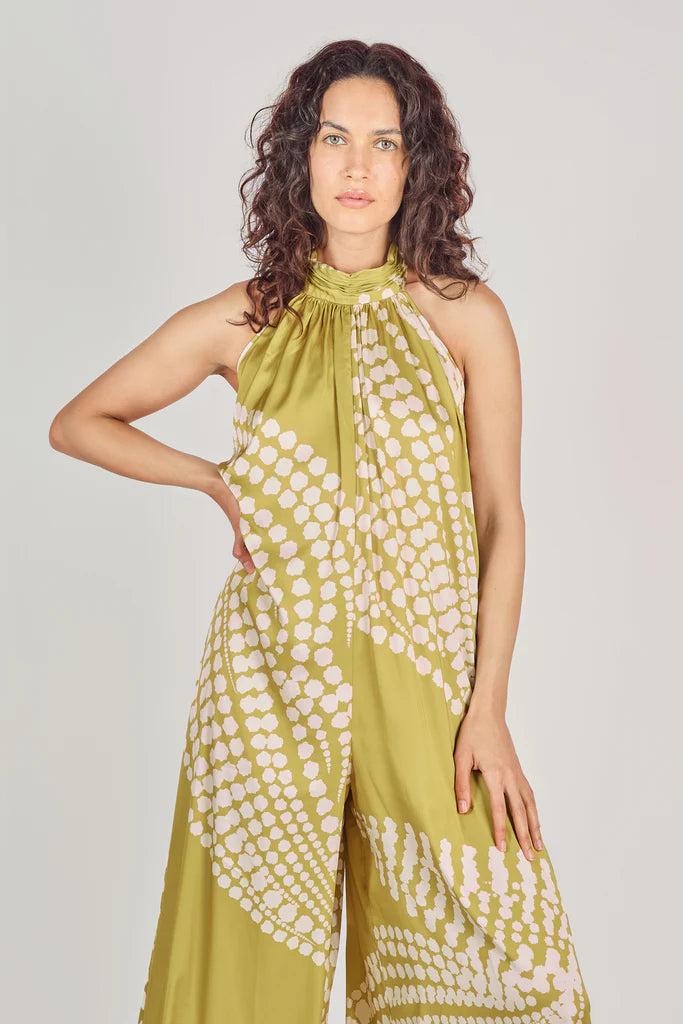 Traffic People Twiggy Jumpsuit Olive