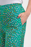 Sugarhill Brighton Patsy Palazzo Pants Green/ Rainbow Pebbles