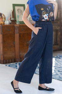 Lazybones Tessa Pant Dark Navy