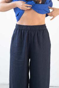 Lazybones Tessa Pant Dark Navy