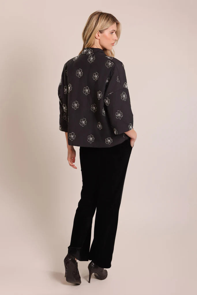 Traffic People This Old Thing Shrug Jacket Black