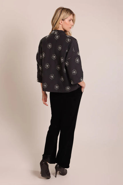 Traffic People This Old Thing Shrug Jacket Black