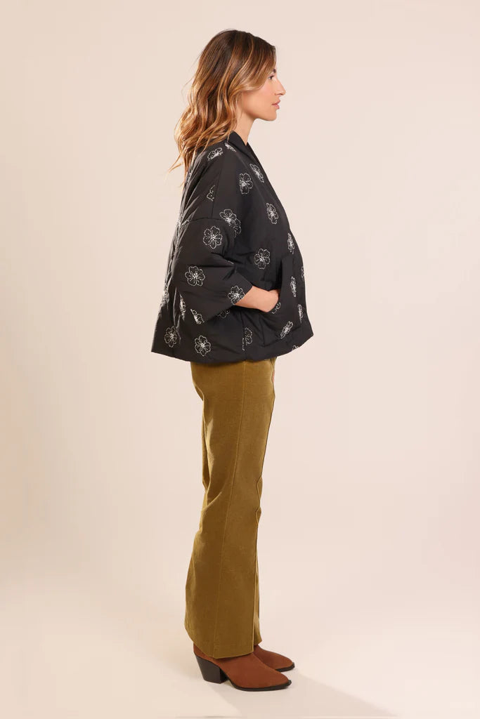 Traffic People This Old Thing Shrug Jacket Black