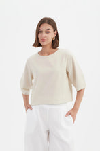 Load image into Gallery viewer, Tirelli Half Sleeve Crop Top Neutral
