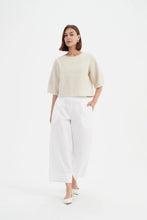 Load image into Gallery viewer, Tirelli Half Sleeve Crop Top Neutral
