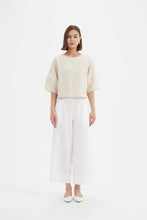 Load image into Gallery viewer, Tirelli Half Sleeve Crop Top Neutral
