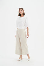 Load image into Gallery viewer, Tirelli Cropped Wide Leg Pant Neutral
