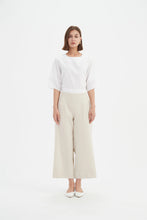 Load image into Gallery viewer, Tirelli Cropped Wide Leg Pant Neutral
