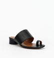 Alias Mae Toni Tabi Sandals Black Tumble Leather