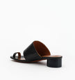 Alias Mae Toni Tabi Sandals Black Tumble Leather