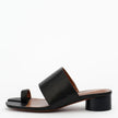 Alias Mae Toni Tabi Sandals Black Tumble Leather