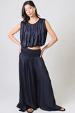 Traffic People Any Moment Now Aurora Wide Leg Trousers Navy
