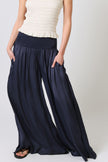 Traffic People Any Moment Now Aurora Wide Leg Trousers Navy