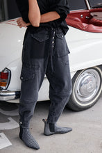 Load image into Gallery viewer, M. A. Dainty Trucker Pant Black
