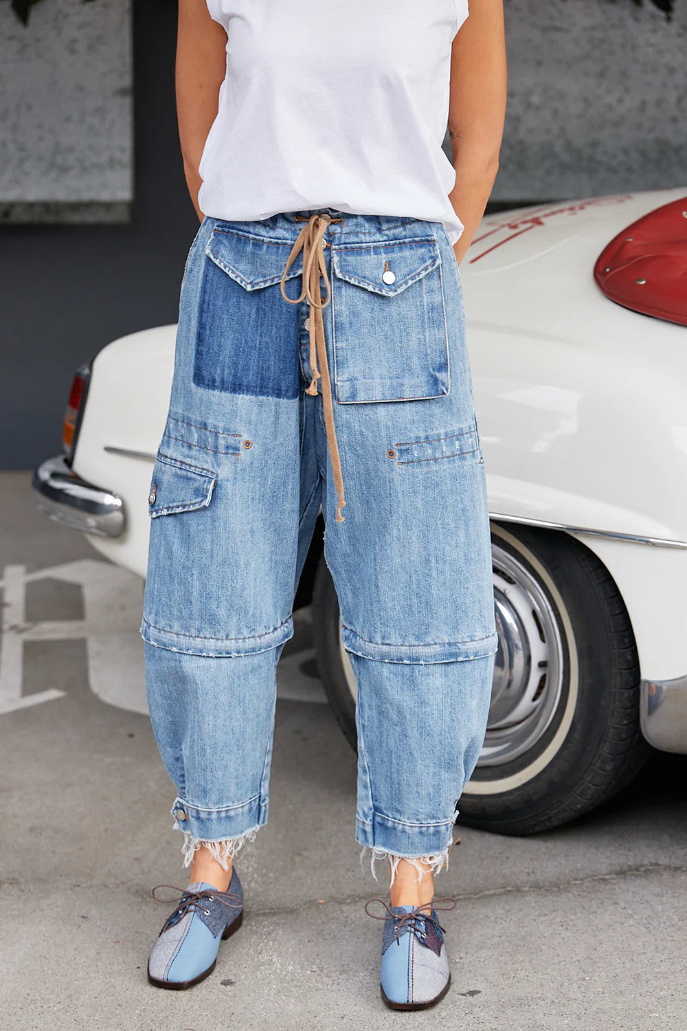 M. A. Dainty Trucker Pant Denim