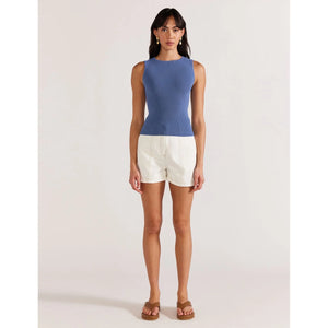 Staple The Label Gracie Knit Tank French Blue