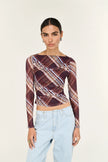 Staple The Label Arles Mesh Top Check