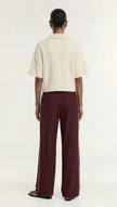 Staple The Label Fluffy Knit Polo Natural Beige