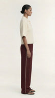 Staple The Label Fluffy Knit Polo Natural Beige