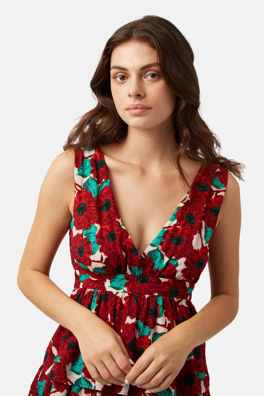 Traffic People Havana Dress Vintage Voodoo Red