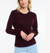 Load image into Gallery viewer, 365 Days Velvet Underground Top Burgundy
