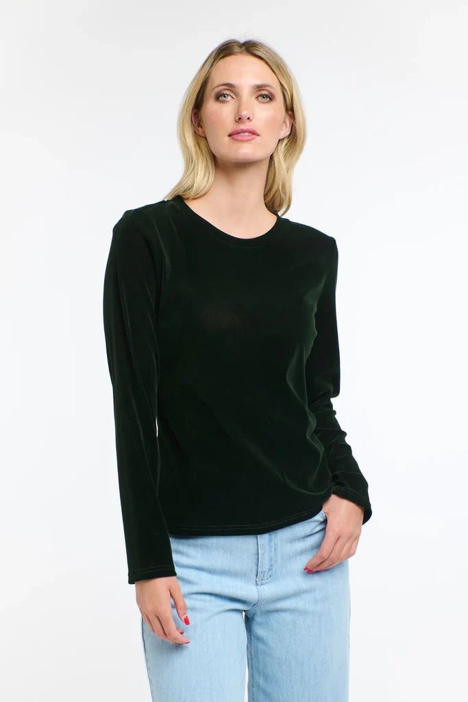 365 Days Velvet Underground Top Dark Green