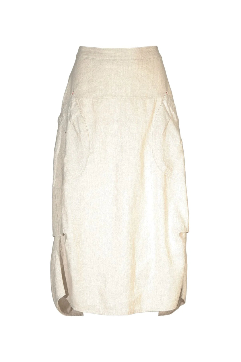 Olga de Polga Miwaukee Venice Beach Linen Skirt Oat