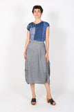 Olga De Polga Milwaukee Venice Beach Skirt Black Linen