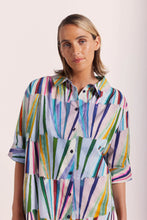 Load image into Gallery viewer, Wear Colour Cotton Shirtdress Kaleidoscope
