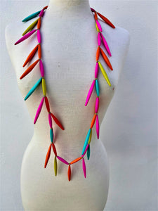 Gypsiana Willow Necklace Orange/Pink/Lime/Turquoise