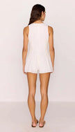 MINKPINK Daphne Sleeveless Playsuit White