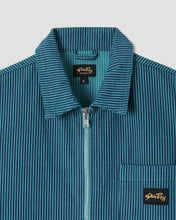 Load image into Gallery viewer, Stan Ray Zip Shirt Teal Hickory
