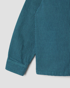 Stan Ray Zip Shirt Teal Hickory