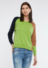 Load image into Gallery viewer, Zaket &amp; Plover Colour Block Jumper Matcha
